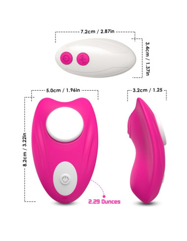 ARMONY BUTTERFLY WEARABLE PANTIES VIBRATOR REMOTE CONTROL PINK