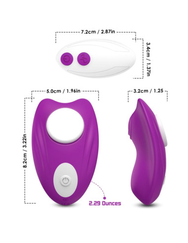 ARMONY BUTTERFLY WEARABLE PANTIES VIBRATOR REMOTE CONTROL PURPLE