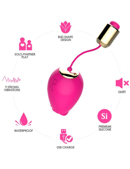 ARMONY MANDALA EGG VIBRATOR G SPOT REMOTE CONTROL FUCHSIA