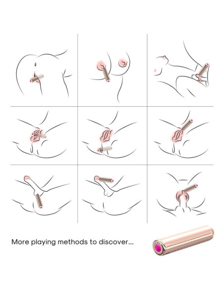 ARMONY WARHEAD VIBRATOR BULLET GOLDEN 2 CM x 88 CM