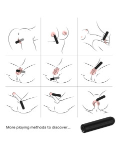 ARMONY WARHEAD VIBRATOR BULLET BLACK 2 CM x 88 CM 2