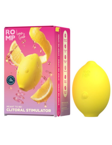 ROMP LEMON CRUSH PLEASURE AIR CLITORAL STIMULATOR YELLOW