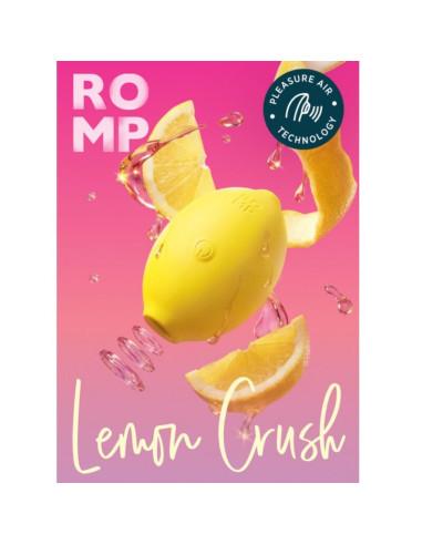ROMP LEMON CRUSH PLEASURE AIR CLITORAL STIMULATOR YELLOW