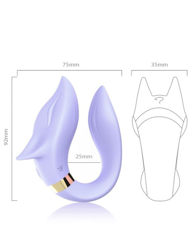 ARMONY FOX VIBRATOR FOR COUPLES REMOTE CONTROL PURPLE