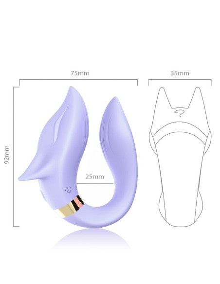 ARMONY FOX VIBRATOR FOR COUPLES REMOTE CONTROL PURPLE