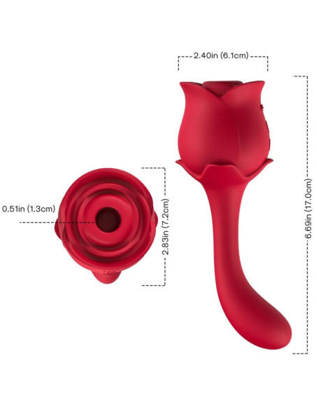 ARMONY ROSELOVER CLITORIS SUCTION STIMULATOR RED