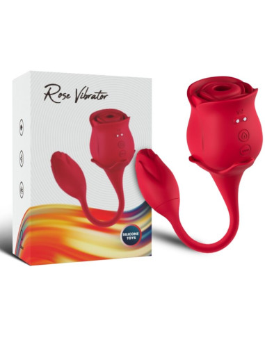 ARMONY PINK CLITORIS SUCKER VIBRATOR 10 MODES RED