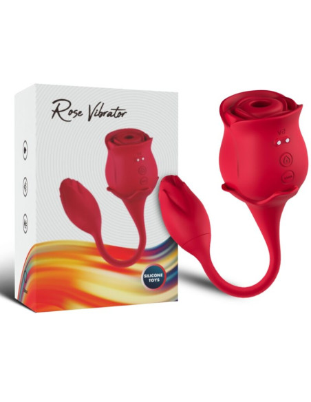 ARMONY PINK CLITORIS SUCKER VIBRATOR 10 MODES RED