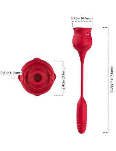 ARMONY ROSEKNIGTH CLITORIS SUCKER VIBRATOR RED