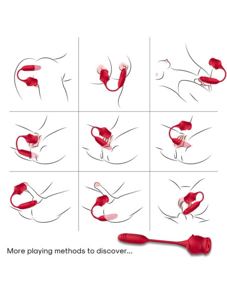ARMONY ROSEKNIGTH CLITORIS SUCKER VIBRATOR RED