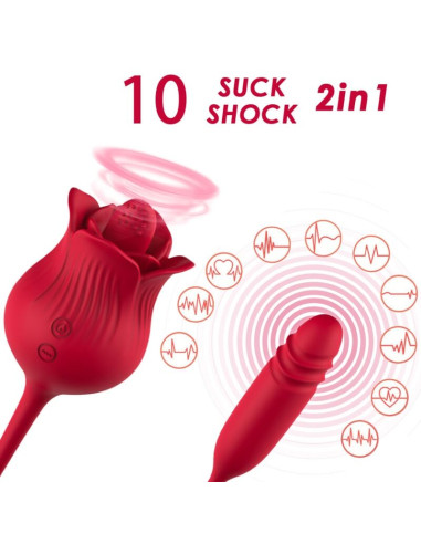 ARMONY ROSELIP LICKING VIBRATING CLIT VIBRATOR RED