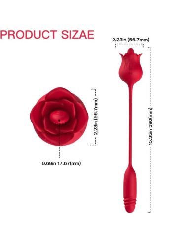ARMONY ROSELIP LICKING VIBRATING CLIT VIBRATOR RED