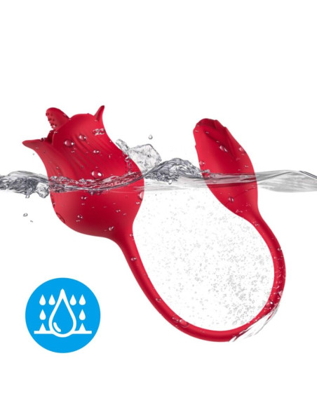 ARMONY PINK CLITORIS STIMULATOR VIBRATOR WITH TAIL 10 MODES RED