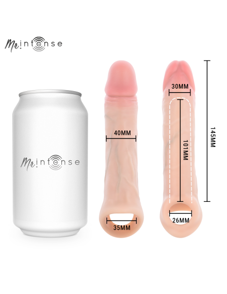 MR INTENSE SIMON M SILICONE PENIS SLEEVE 145 CM O 4 CM