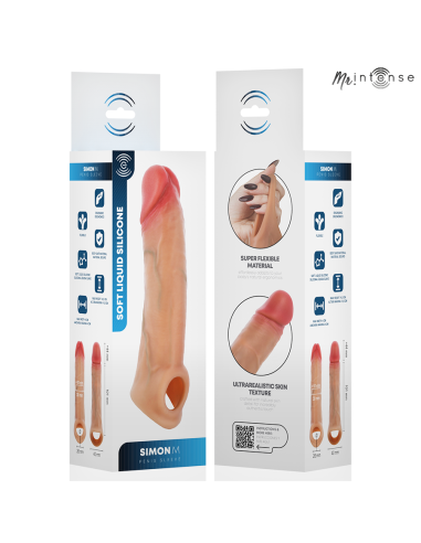 MR INTENSE SIMON M SILICONE PENIS SLEEVE 145 CM O 4 CM