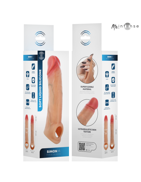 MR INTENSE SIMON M SILICONE PENIS SLEEVE 145 CM O 4 CM