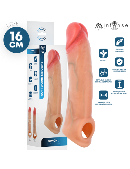 MR INTENSE SIMON L SILICONE PENIS COVER 16 CM O 45 CM