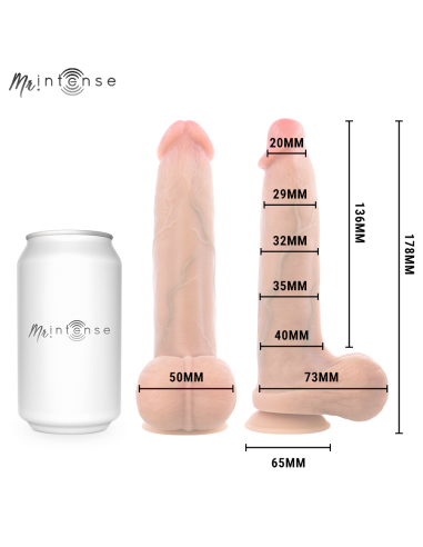 MR INTENSE BRUCE S SILICONE DILDO WITH TESTICLES 178 CM O 4 CM