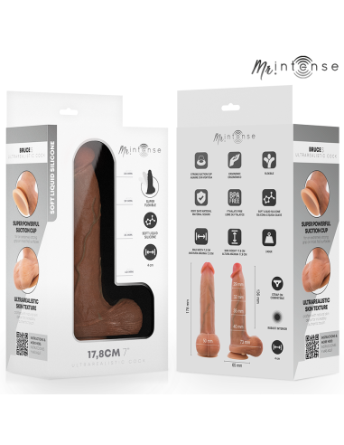 MR INTENSE BRUCE S SILICONE DILDO WITH TESTICLES 178 CM O 4 CM
