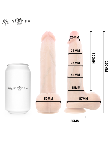 MR INTENSE BRUCE M SILICONE DILDO WITH TESTICLES 20 CM O 45 CM