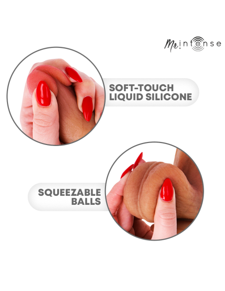MR INTENSE BRUCE M SILICONE DILDO WITH TESTICLES 20 CM O 45 CM