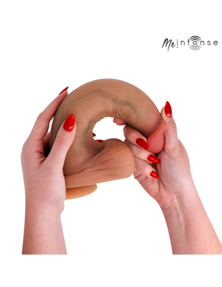 MR INTENSE BRUCE XL SILICONE DILDO WITH TESTICLES 255 CM O 55 CM