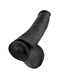KING COCK REALISTIC DILDO WITH TESTICLES 38 CM BLACK 2