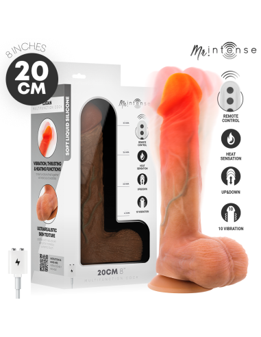 MR INTENSE LOGAN VIBRATOR DILDO SILICONE WITH HEAT EFFECT AND REMOTE CONTROL 20 CM O 41 CM