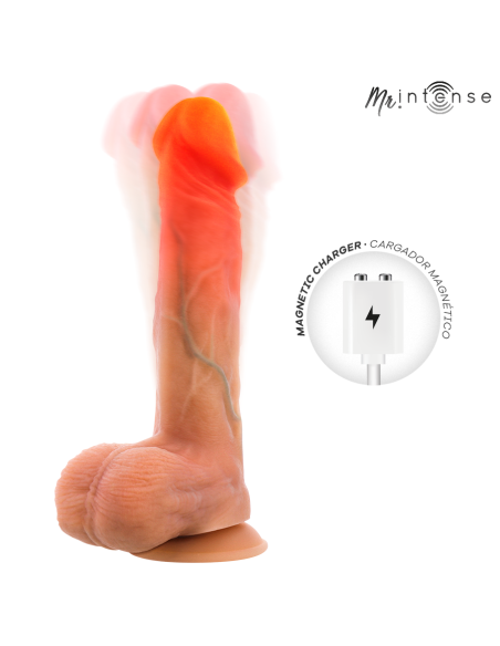 MR INTENSE LOGAN VIBRATOR DILDO SILICONE WITH HEAT EFFECT AND REMOTE CONTROL 20 CM O 41 CM