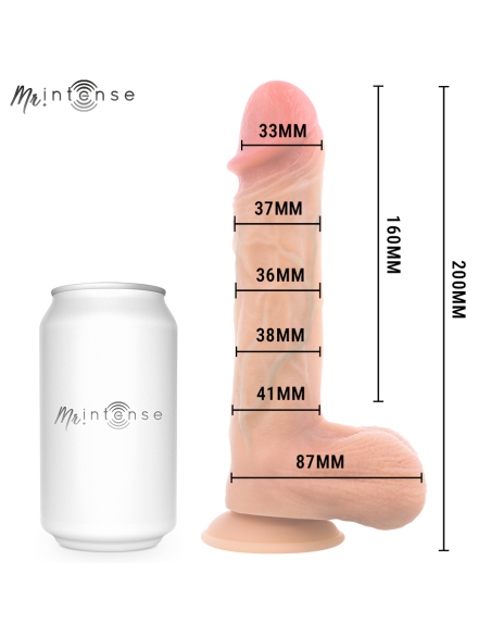 MR INTENSE LOGAN VIBRATOR DILDO SILICONE WITH HEAT EFFECT AND REMOTE CONTROL 20 CM O 41 CM