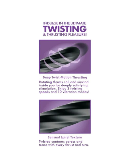 ANAL FANTASY ELITE TWIST ECSTASY RECHARGEABLE ROTATING ANAL STIMULATOR