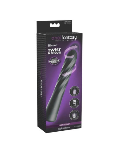 ANAL FANTASY ELITE TWIST ECSTASY RECHARGEABLE ROTATING ANAL STIMULATOR