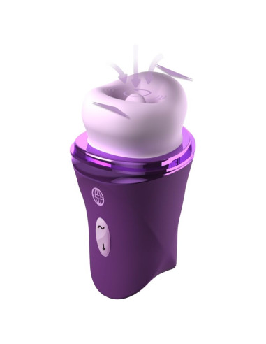 FANTASY FOR HER LUSH KISS PLUSH PURPLE SUCTION LICKING CLITORAL STIMULATOR