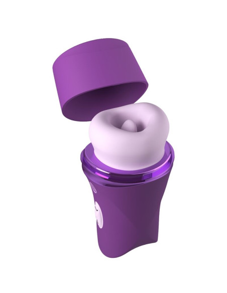 FANTASY FOR HER LUSH KISS PLUSH PURPLE SUCTION LICKING CLITORAL STIMULATOR