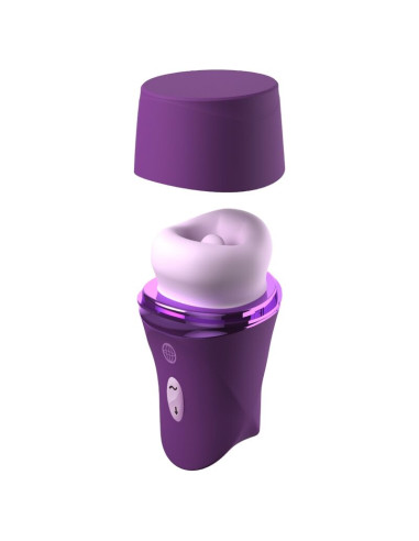 FANTASY FOR HER LUSH KISS PLUSH PURPLE SUCTION LICKING CLITORAL STIMULATOR