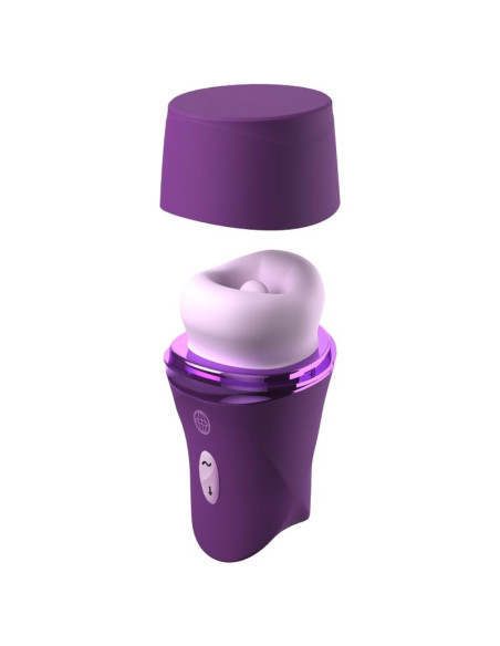 FANTASY FOR HER LUSH KISS PLUSH PURPLE SUCTION LICKING CLITORAL STIMULATOR