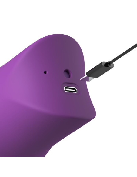 FANTASY FOR HER LUSH KISS PLUSH PURPLE SUCTION LICKING CLITORAL STIMULATOR