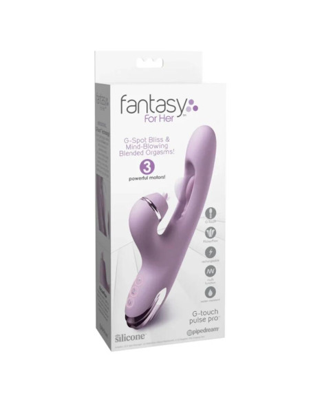 FANTASY FOR HER G TOUCH PULSE PRO PURPLE G SPOT CLITORAL RABBIT VIBRATOR