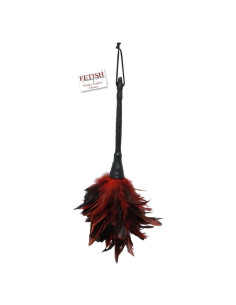 FETISH FANTASY SERIES BLACK RED FRISKY FEATHER TICKLER 2