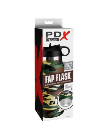 PDX PLUS FAP FLASK HAPPY CAMPER DISCREET MASTURBATOR CAMOUFLAGE