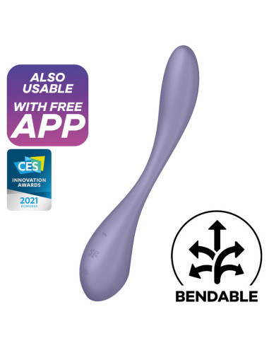 SATISFYER G SPOT FLEX 5 MULTI VIBRATOR LILAC