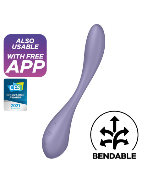 SATISFYER G SPOT FLEX 5 MULTI VIBRATOR LILAC