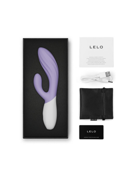 LELO INA TWIST DOUBLE VIBRATOR RABBIT FOR G SPOT AND CLITORIS LAVENDER