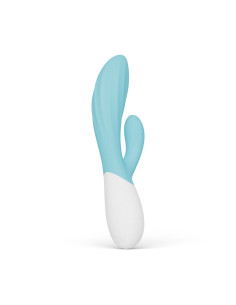 LELO INA TWIST DOUBLE VIBRATOR RABBIT FOR G SPOT AND CLITORIS BLUE