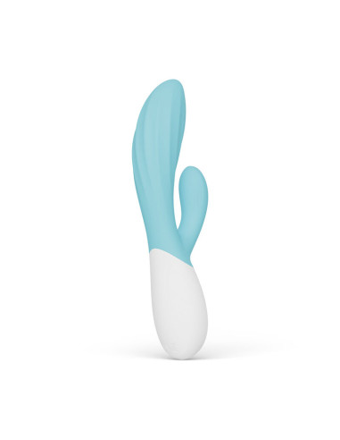 LELO INA TWIST DOUBLE VIBRATOR RABBIT FOR G SPOT AND CLITORIS BLUE