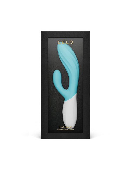 LELO INA TWIST DOUBLE VIBRATOR RABBIT FOR G SPOT AND CLITORIS BLUE