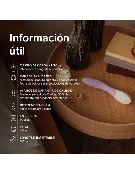 LELO MONA TWIST RECHARGEABLE APP CONTROLLED G SPOT VIBRATOR LAVENDER
