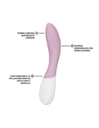 LELO MONA TWIST RECHARGEABLE APP CONTROLLED G SPOT VIBRATOR LAVENDER