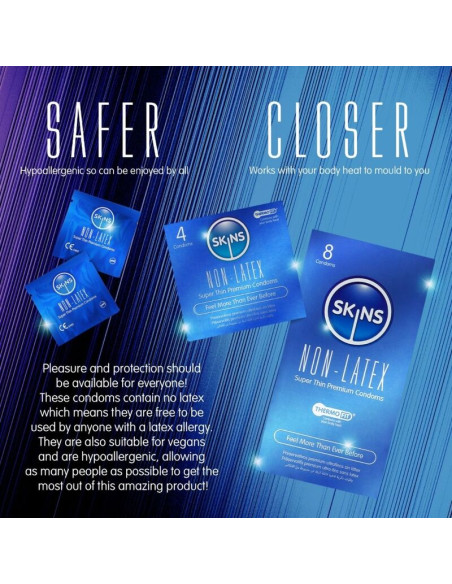 SKINS LATEX FREE CONDOMS PACK OF 8