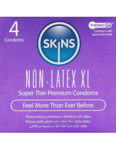 SKINS LATEX FREE CONDOMS XL PACK OF 4